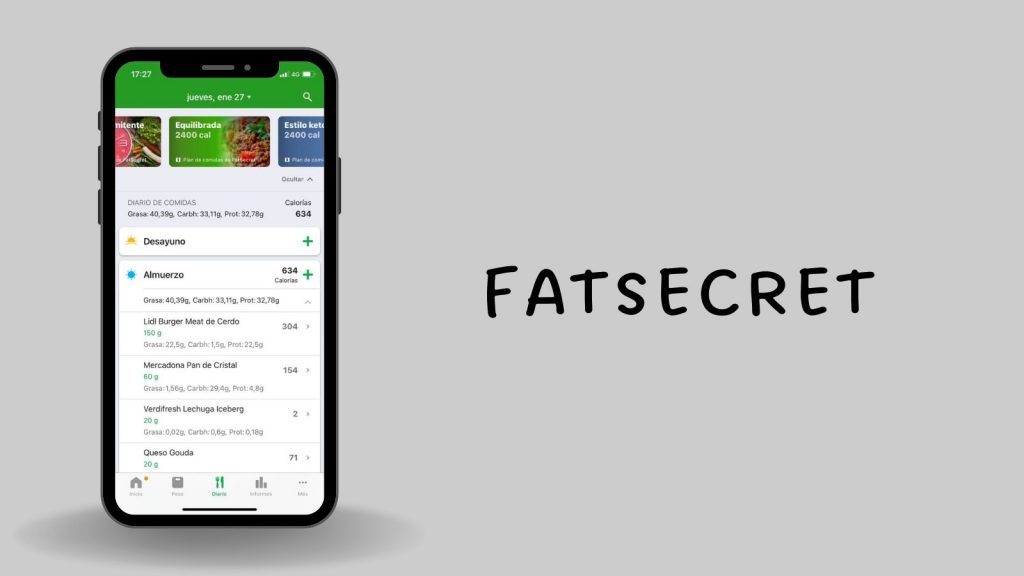 FatSecret, dietista de bolso e aplicação desportiva