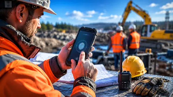 Teléfono laboral biométrico