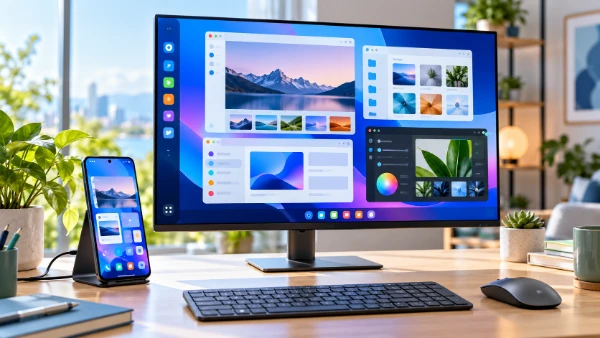 Phone desktop workspace